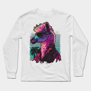 Retro Lama Long Sleeve T-Shirt